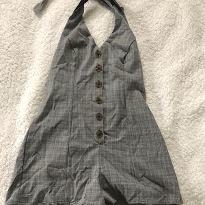 Grey Forever 21 patterned Romper Size S!